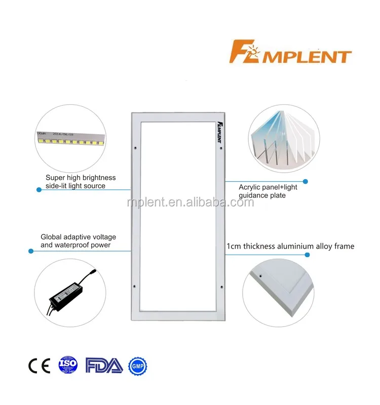 LED Purification light cleaning lamp super slim high brightness medical tube lights operation room indoor lamps