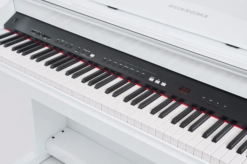 88 Keys Bluetooth Function White Polish Upright Digital Piano