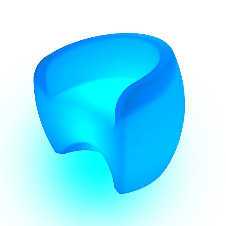 Уличные стулья для сада, кафе, бара, вечеринки, свадьбы со светодиодной подсветкой