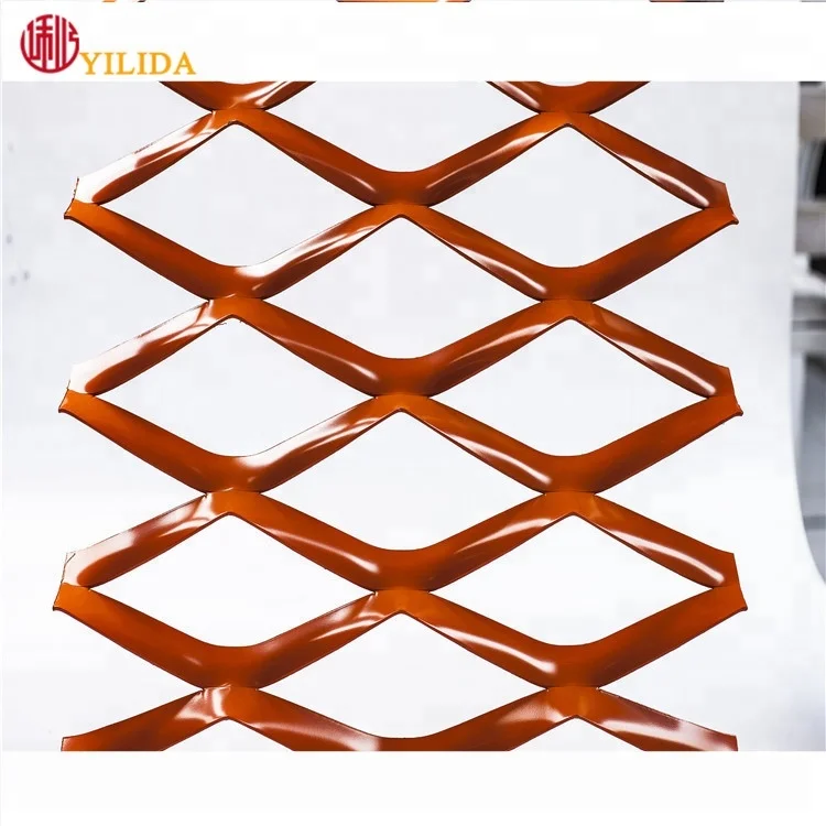 Aluminium Expanded metal mesh for building cladding facade