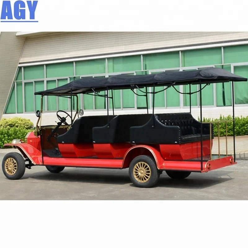  Электрическая винтажная тележка для гольфа AGY на 11 человек 72 вольта