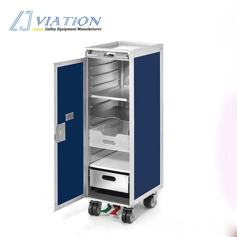 Top level crazy selling hot sell aluminum airline meal trolley