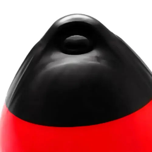 
marine black and red color 9.8*12.2 inch hdpe floating marker buoy 