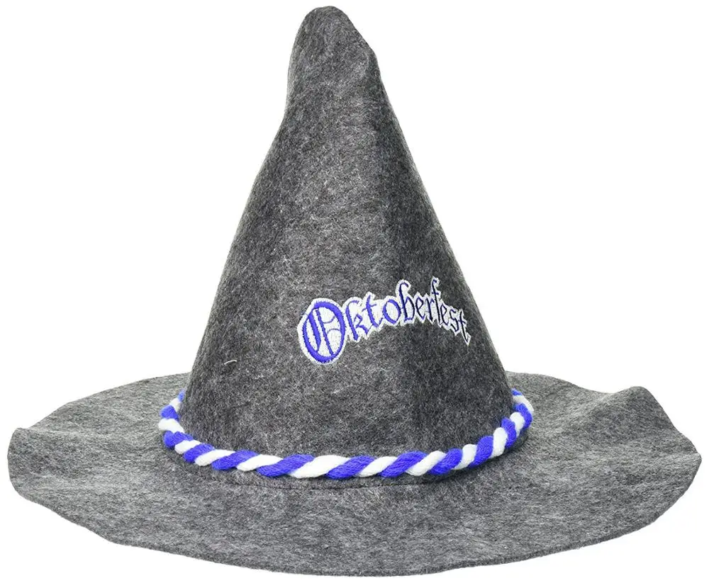Oktoberfest carnival hats Felt Oktoberfest Peasant Hat German Style Erdinger Bavarian Hillbilly Oktoberfest Party Hat