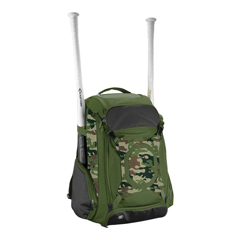 Softball bat pack baseball gear backpack with external helmet holder