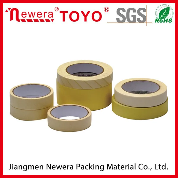 Masking Crepe Paper Adhesive Tape for Automotive Paint with High Temperature Resistant Masking Tape Manufacturer