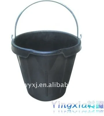 18qt резиновое ведро для конструкции, прочный резиновый ведро с губой, cubo de goma