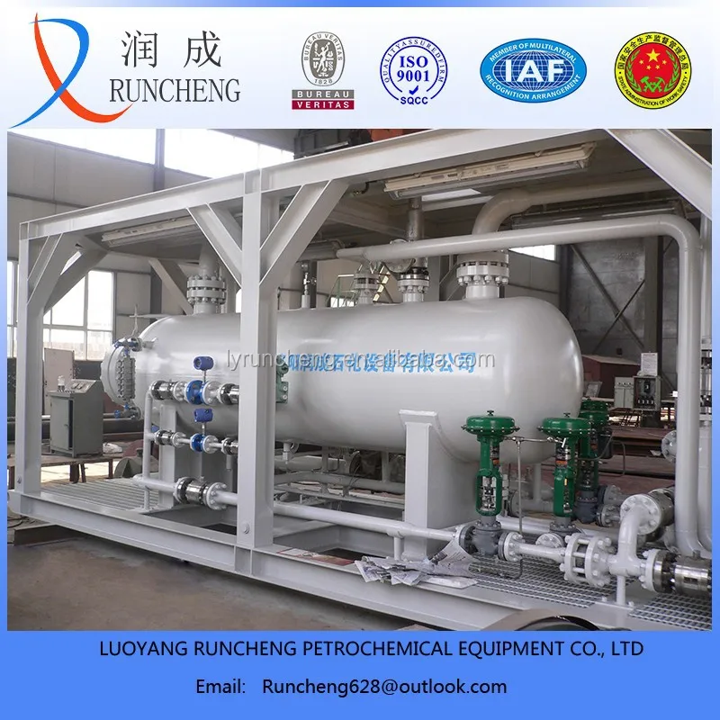 Горизонтальный трехфазный сепаратор/трехфазный сепаратор для площадки