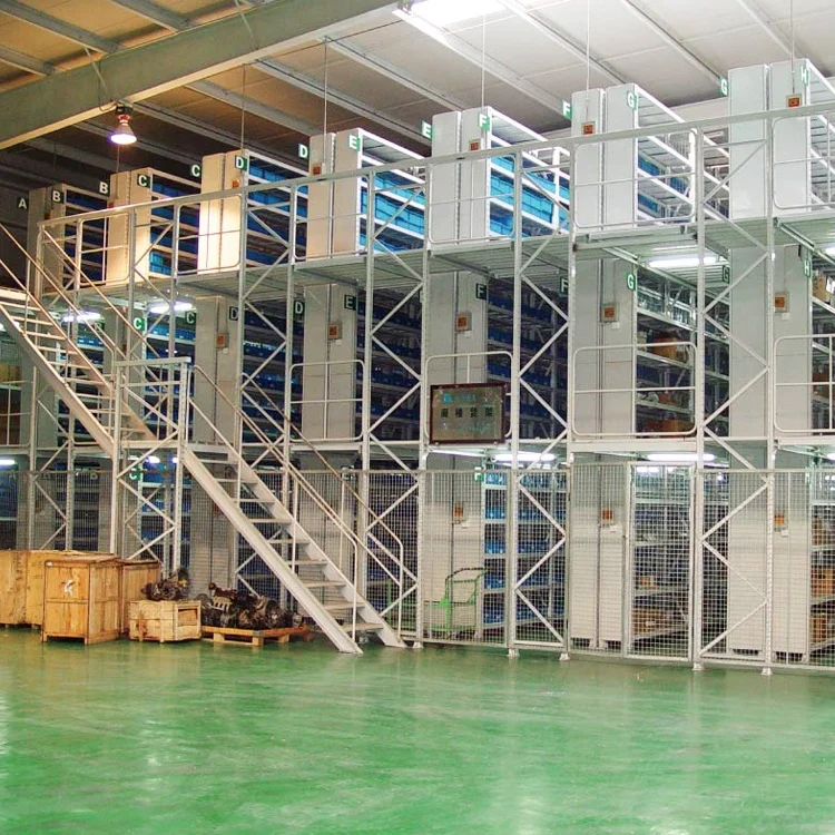 
GTY оцинкованная сверхпрочная Многоуровневая Двухуровневая складская стальная решетчатая платформа, мезонинговая стойка 