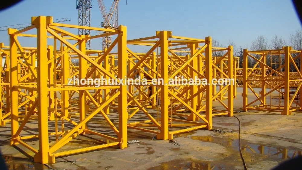 
10tons 60m jib tower crane QTZ125-6018 tower crane with good price 