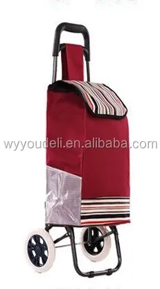 600D china jiafei products folding cleaning Metal Luggage Cart Shopping trolley/ Cart