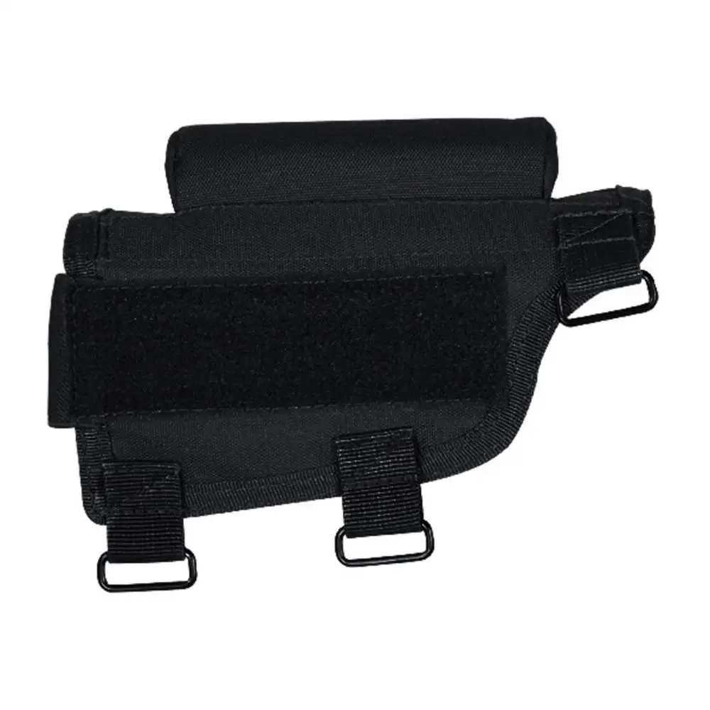 Tactical Adjustable Cheek Rest with Ammo Carrier and Triple Strap Adjustment