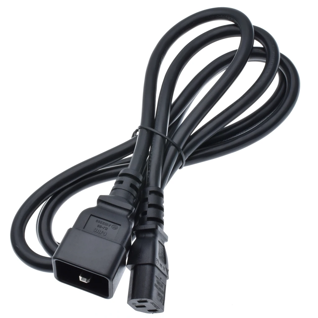 
IEC C13 to C20 Power Cord Server UPS PDU to computer Power Line Cable 180cm H05VV F 1.5mm 