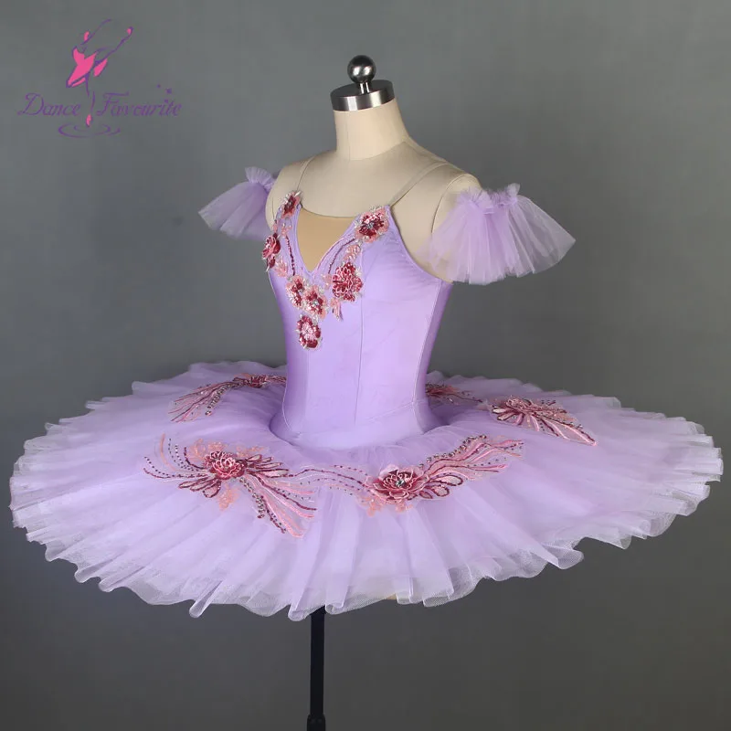 Lilac professional ballet tutu adult stage performance or competition pleated tutus ballerina dance costume BLL081-2