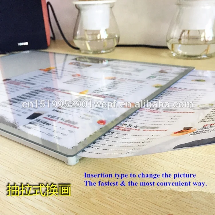 
2018 New Developed Super Slim 10mm Thick LED Flat panel lamp box With Picture Inserting Way To Change Posters 