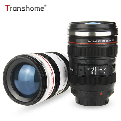 400ml Creative Camera Coffee Mugs Stainless Steel Lens Travel Mug Vacuum Flasks Thermocup Novelty Gifts Camera Lens Mug