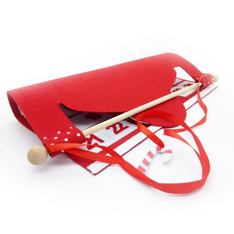 2020 santa countdown calendar luxury custom felt gift Christmas Advent Calendar