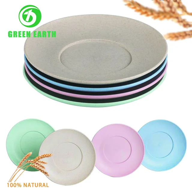
Made in China Direct selling Reusable bamboo fiber ceramics dinner plate cheap dinner plates dinnerware set tableware scheme 
