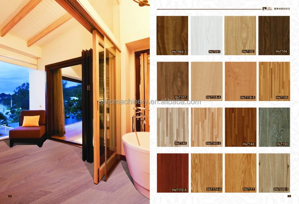 
Fire retardant waterproof SPC Uniclic interlock indoor flooring plank 