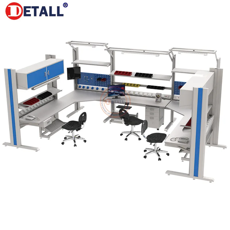 Detall- Esd противоположная сборка складской рабочий стол тележка для строительства верстака