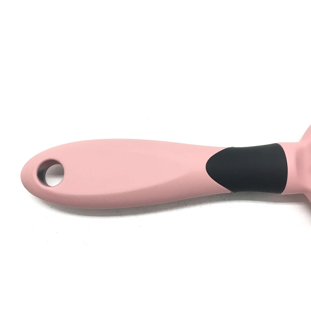 
Osaki Brand Professional Pink Rubber Coating Paddle Hair Brush With Boar Bristle 