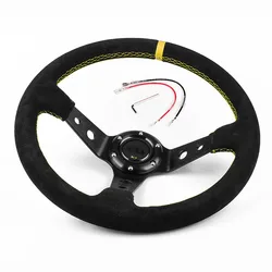 Aluminum 6 Bolt Pattern Deep Dish Racing Custom Steering Wheel