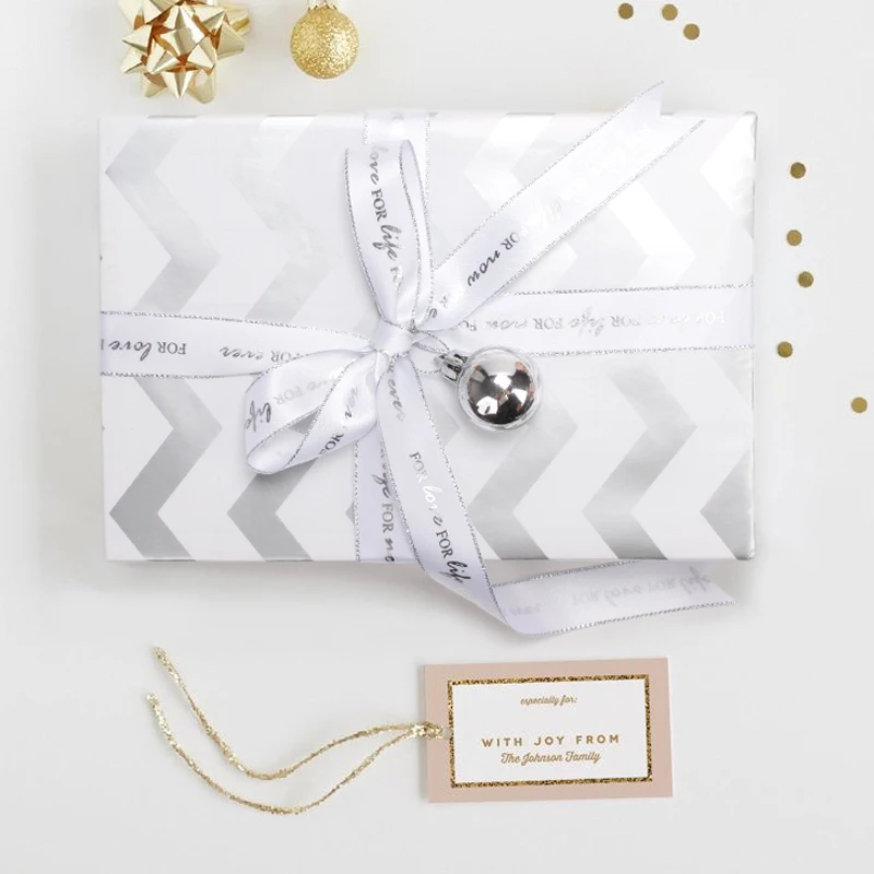 
High Grade Glitter Elegant White Gold Series Velvet Satin Organza Ribbon 