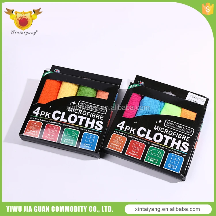 Eco-friendly Products Paper Box Packing Microfiber Cloth
