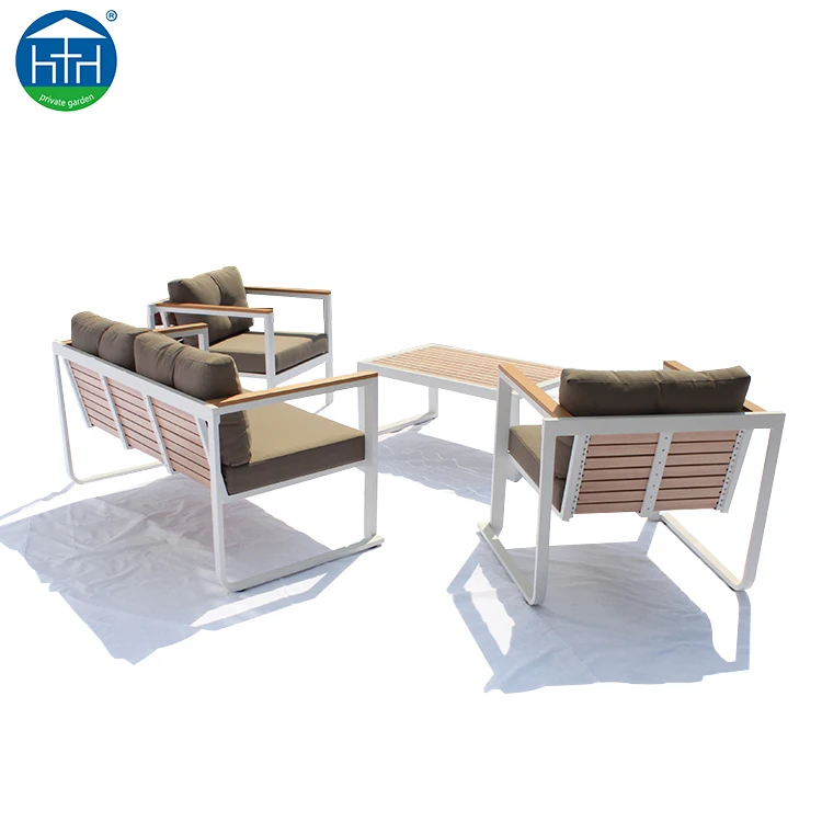 Modern Outdoor Patio Garden Furniture Manufacturing Plywood Aluminum Sofa