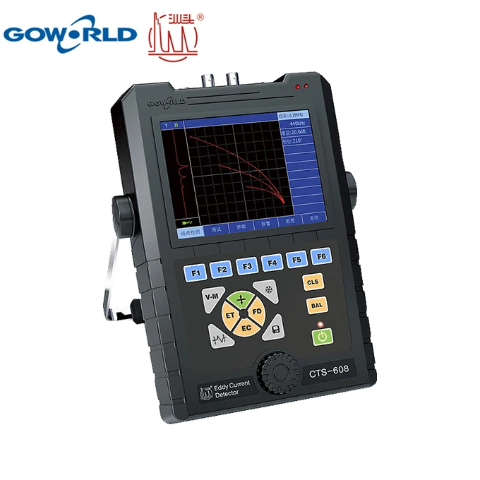 GOWORLD CTS-608 портативный вихретоковый дефектоскоп для металла, оборудование для испытаний покрытие толщинометрии