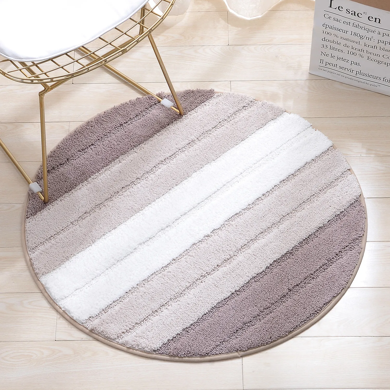 Best sale 100% polyester round shaped waterproof indoor carpet