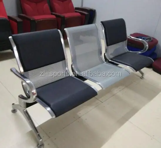 cheap area seating stainless steel waiting room chair