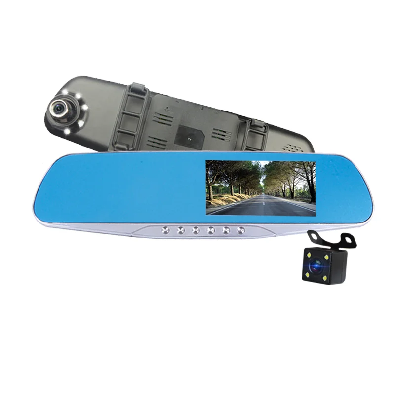 170 Degree Wide-Angle Automatic Rear View Rearview Mirror Navigation With Night-Vision Fill Light Dash DVR Car Recorder Camera