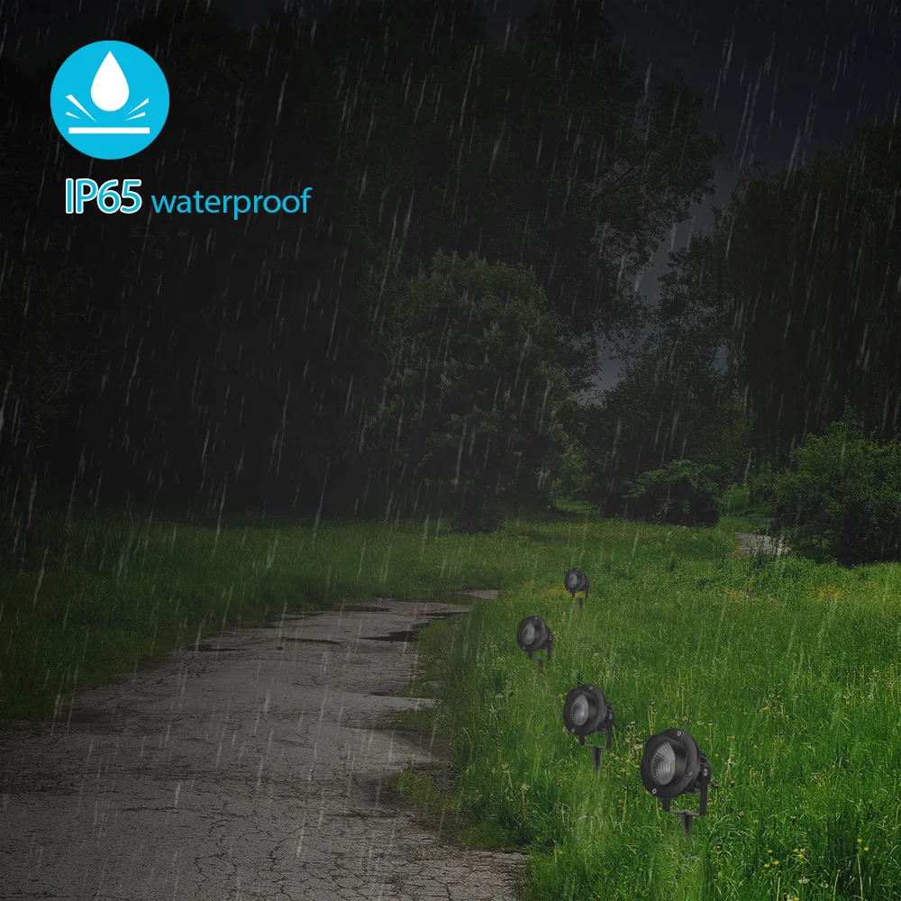 IP65 110v 220v 15w наружный водонепроницаемый светодиодный светильник, садовые точечные светильники