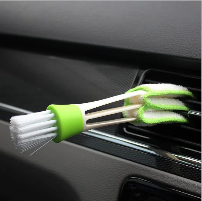 Double Head Automobile Air Conditioner Outlet Cleaning Brush