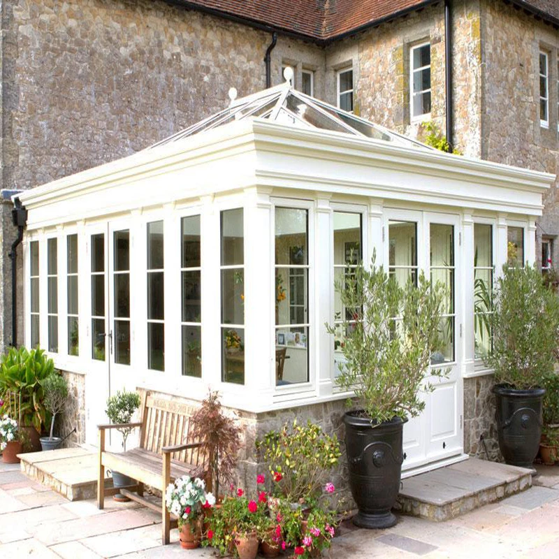 
Custom Laminated Low-e Reflective Greenhouse Aluminum Frame Winter Garden for Leisure Living Prefabricated Glass Conservatory 