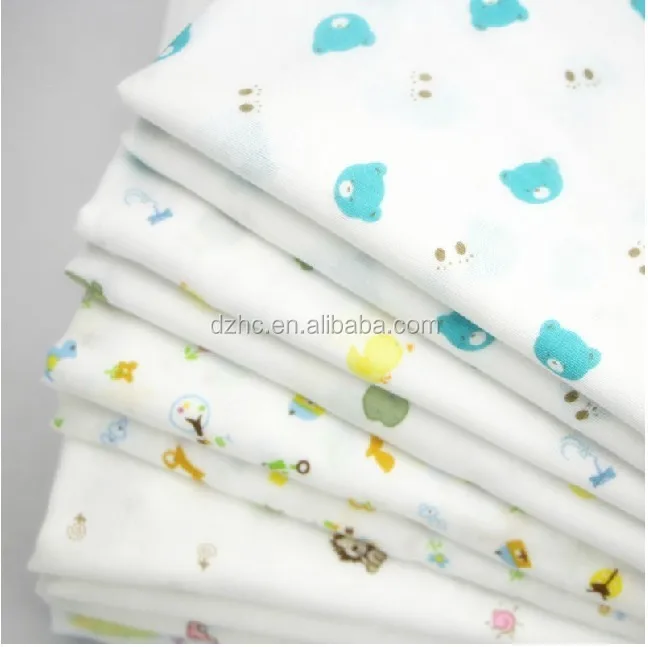 100% cotton printed gauze diaper cloth