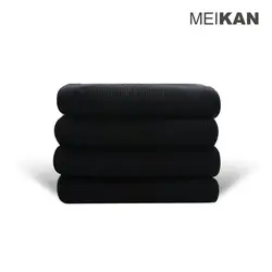 MEIKAN Colorful Uniform Elite Thin Cotton Plain White Gray Black Cotton Ribbed Business Crew Socks Mens Socks