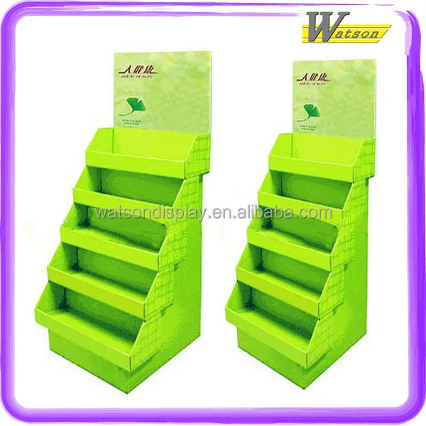 custom printed cardboard advertising tray display stand for chocolate bar