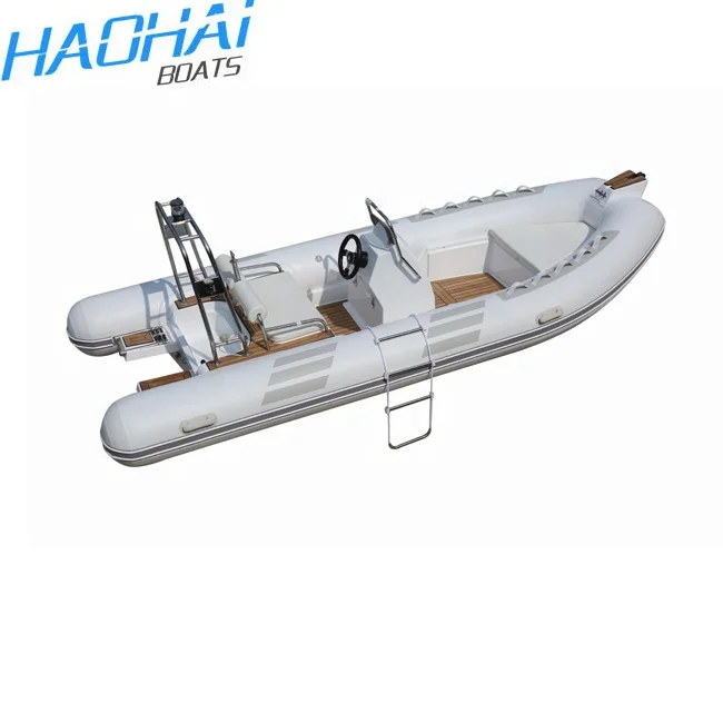 CE 4.8M Fiberglass Center Console Inflatable Used Fishing Boats with Outboard Motor for Sale