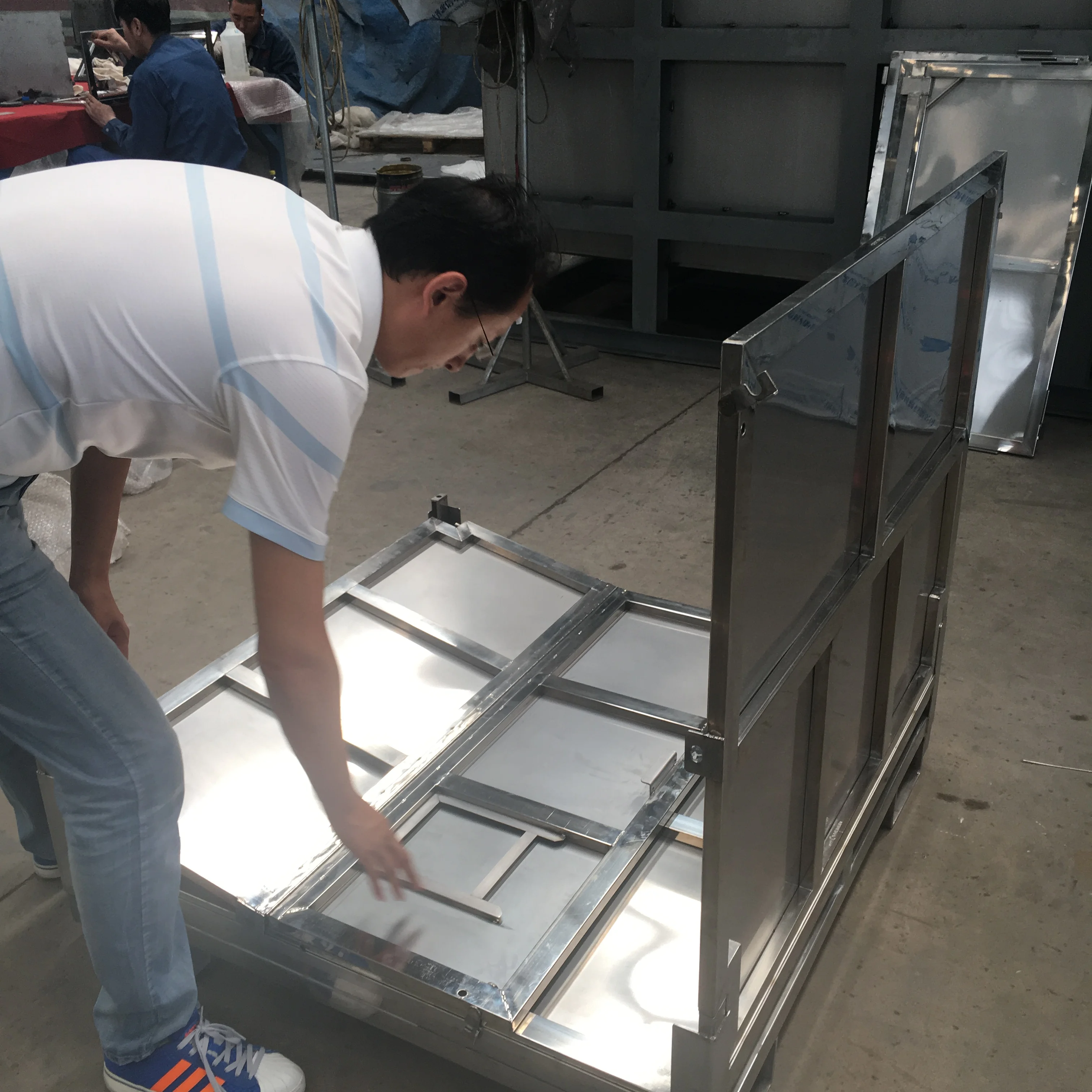 1 ton stainless steel 304 water storage tank IBC container  Collapsible tank 1000L stainless steel container