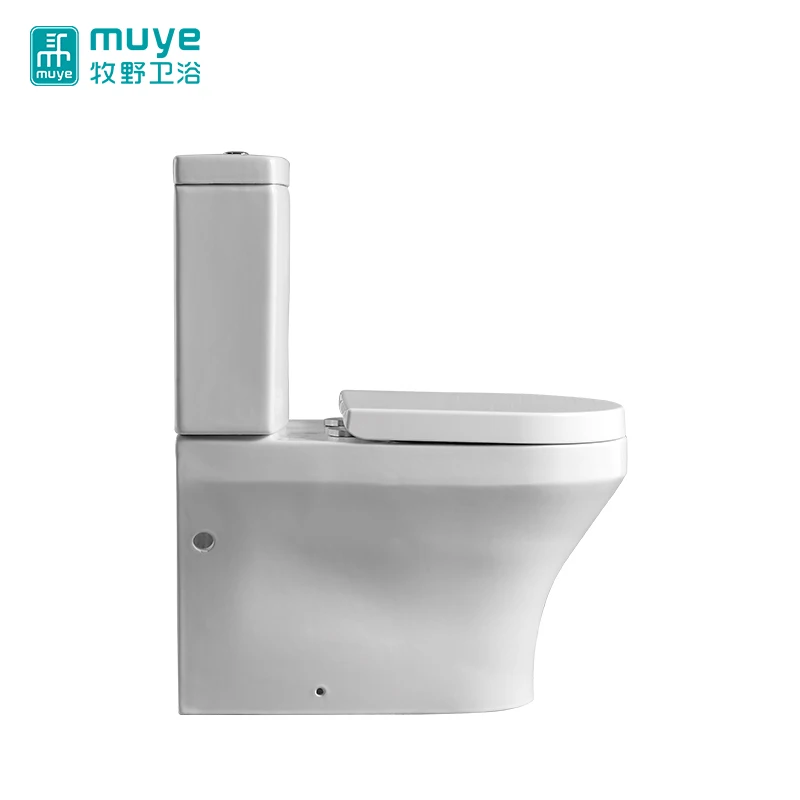 China Supplier High Efficient Round Two Piece Dual-Flush Ceramic Toliet