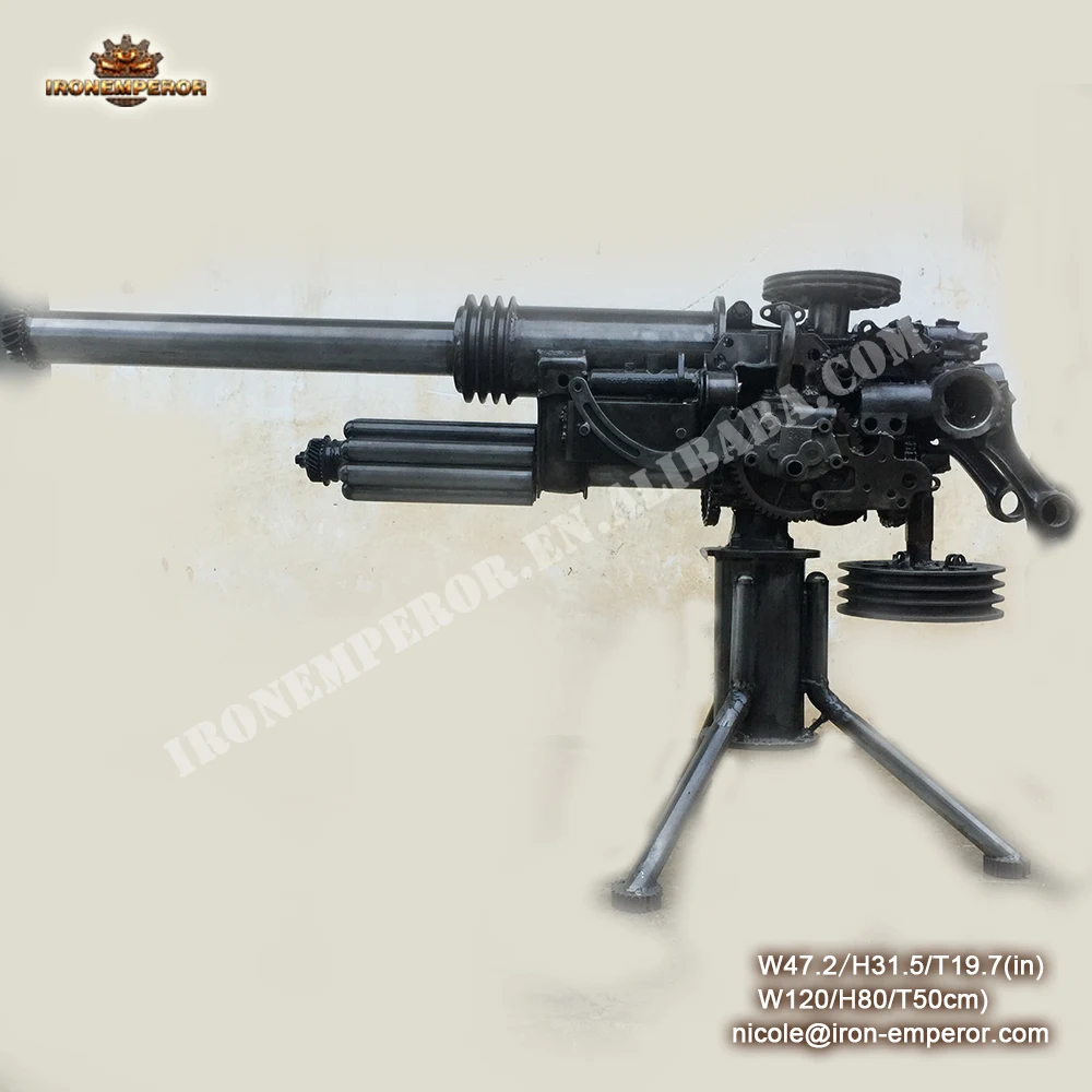 antiquehome decor metal weapon and gun model for museum decoration  vintage craft