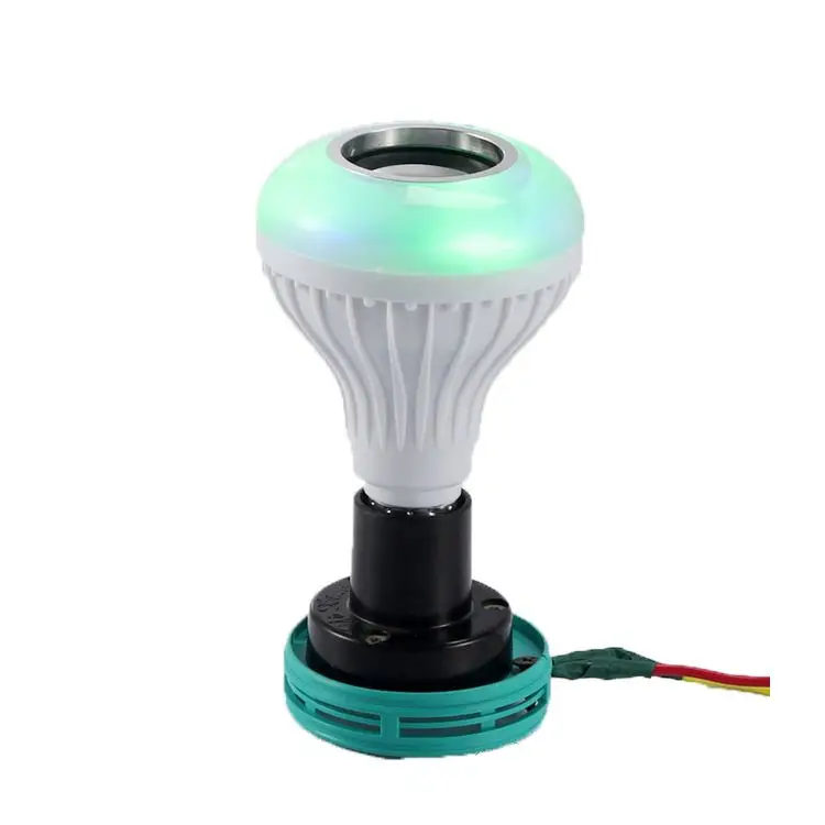 
Smart Wireless E27 E26 with IR remote control colored flash light wireless led speaker RGB bulb for playing music 