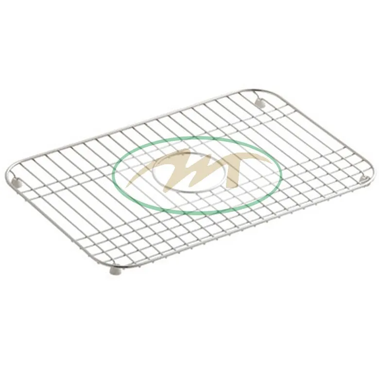 
Stainless Steel Kitchen Sink Bottom Dish Drying Drain Basket Rack 