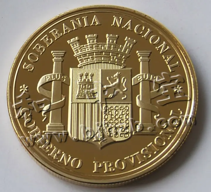 spanish souvenir gold coin