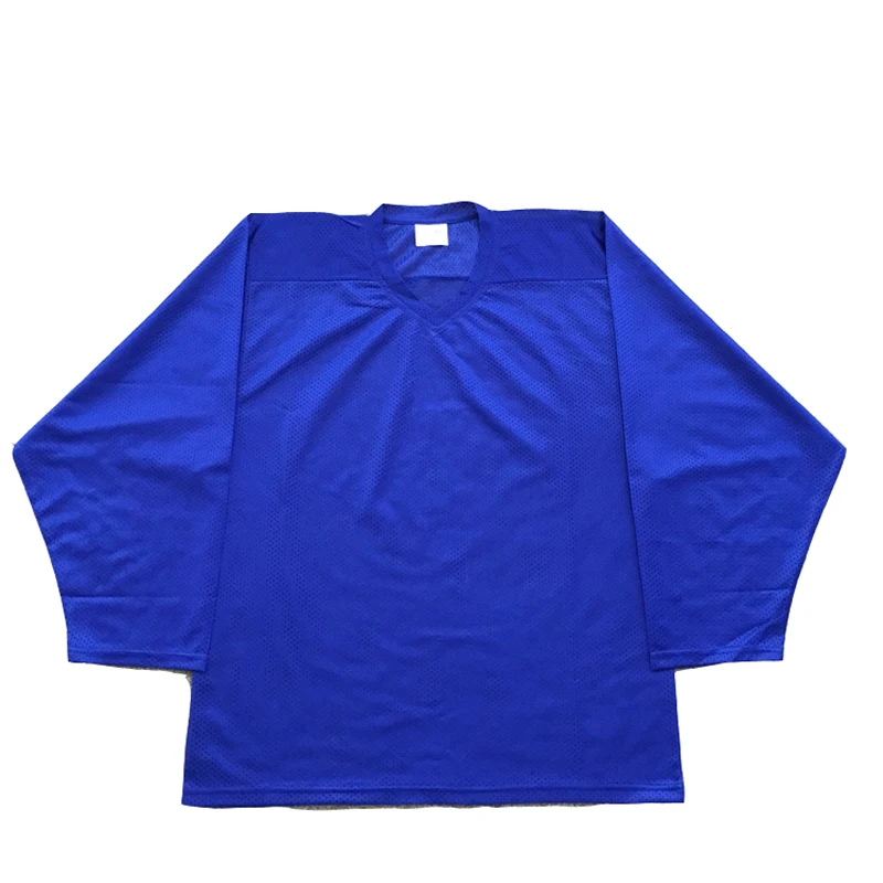 Wholesale Any color any size mesh fabric practice blank training ice hockey jersey for training