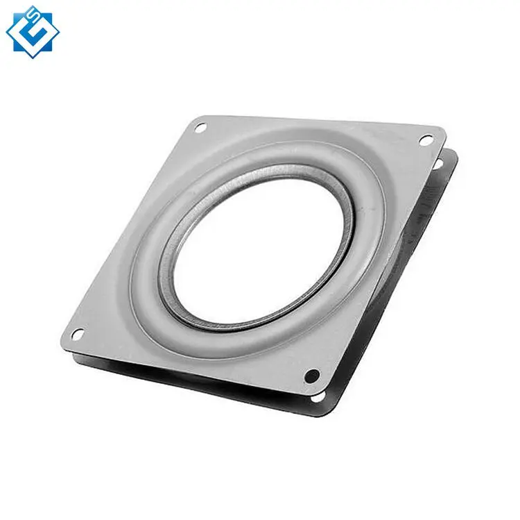 Китай поставщика 3 дюймов вращающихся подшипников проигрыватель Включите Таблица тяжелые металлические площадь поворотной плиты