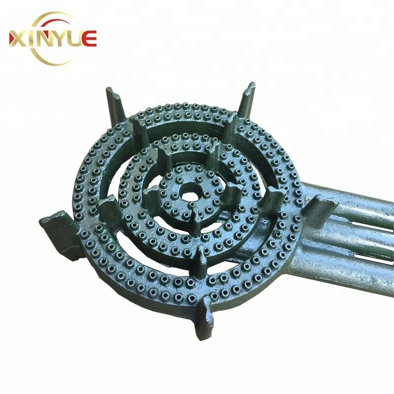 
Camping Large LPG Cooker Stove Cast Iron 2 Ring Gas burner 