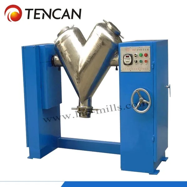 China Tencan 200L V-type Dry Powder Mixer, Lab Chemical Mixer